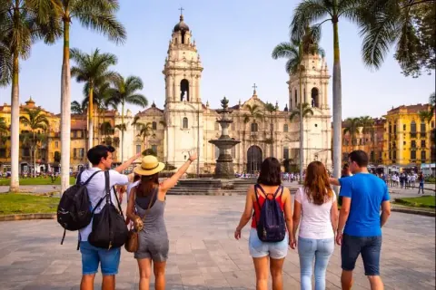 Stadstour Lima: Historisch centrum, Huaca Pucllana &amp; Catacomben met Pisco Sour